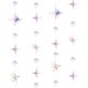 thumbnail image 1 of 4pcs Iridescent Streamer Garland Star Circle Dot Garland Party Hanging Decorations For Birthday Wedding New Year Parties 3 M, 1 of 4