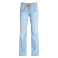 thumbnail image 5 of No Boundaries Lace Up Waist Bootcut Jeans, 33" Inseam, Women's XXS-XXL, 5 of 5