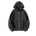 thumbnail image 4 of Tweang Lightweight Jacket Women Womens Jackets Casual Womens Hoodies Zip Up Hoodies for Women Womens Trench Coat Rain Jacket Women Womens Windbreaker Jacket Dark Gray M, 4 of 5