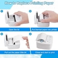 thumbnail image 2 of Mini Pocket Printer Portable Thermal Printer Inkless Pocket Printer Small Photo Printer for Study Notes, Memo, Receipt, 2 of 5
