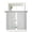 Gray, variant on Pure Yellow Sheer Kitchen Tier Curtains 24 Inch length, Rod Pocket Half Curtains Short Drapes, Simple Solid Color Light Filtering Chiffon Small Window Treatments 2 Panels 27.5"W x 24"L