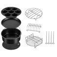 thumbnail image 1 of Set Of 7 Pressure Cooker, Steamer & Air Fryer Baking Pan Accessories Compatible With Ninja Foods 5 & 6.5 & 8, 1 of 5