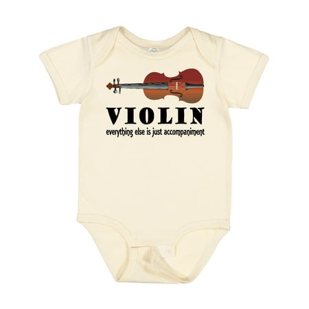 

Inktastic Violin Humor Music Gift Baby Boy or Baby Girl Bodysuit
