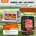 thumbnail image 2 of VEVOR Propane Steak Grill, Portable Infrared Broiler, 1500°F Stainless Steel Barbecue Infrared Grill with 6-Tier Adjustable Rack, Steak Cooker Machine for BBQ, Toast, Grill, Outdoor Picnic, 2 of 9