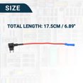 thumbnail image 3 of Unique Bargains Auto Truck Car Mini 2 Blade Style Fuse Holder Tap Adapter Connector 12/32V 50A Fuse Tap Adapter 3 Pcs, 3 of 6