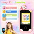 thumbnail image 4 of Girl Gifts Age 6 7 8 9 Kid Smart Phones: Presents for 6-10 Year Old Girls Kids Learning Phone Birthday Gift for 7 8 9 10 Year Old Girls Toy Reminder Game Phone for Kids Age 10 - 12 Girl Pink Phone, 4 of 8