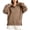 Khaki, variant on Fashion Sweatshirts for Women Plus Size Pullover Sweatshirt Long Sleeve Button With Kangaroo Pocket Side Slit Loose Tops