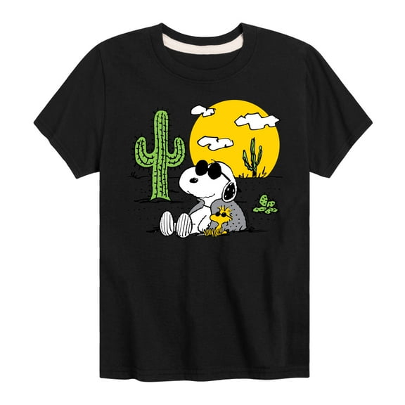 Peanuts - Snoopy and Woodstock - Toddler And Youth Short Sleeve Graphic T-Shirt