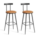 thumbnail image 1 of Taburetes de Bar IRCPEN Juego de 2 con Asiento y Respaldo de PU 93 cm, 1 of 8