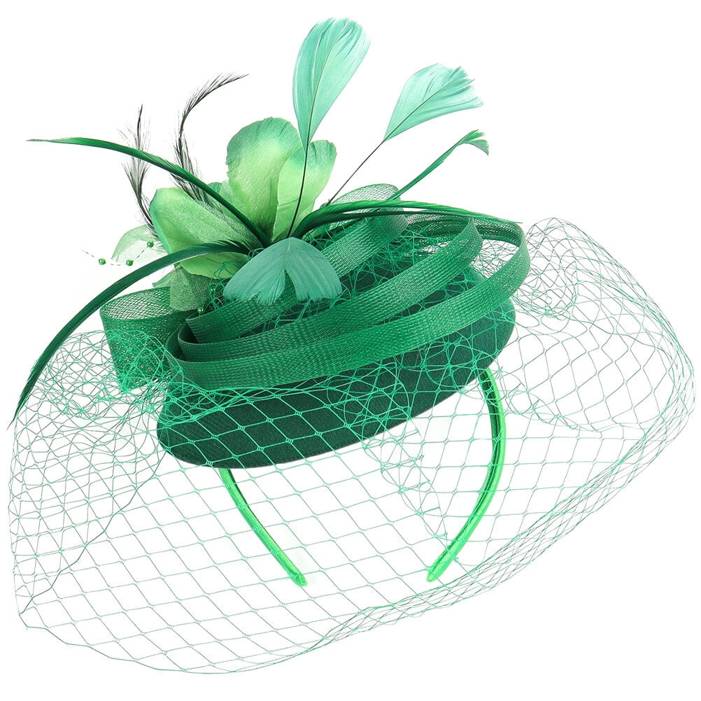 Tea Party Fascinator Hat Headband Hat Clip Plume Fascinator Tea Party