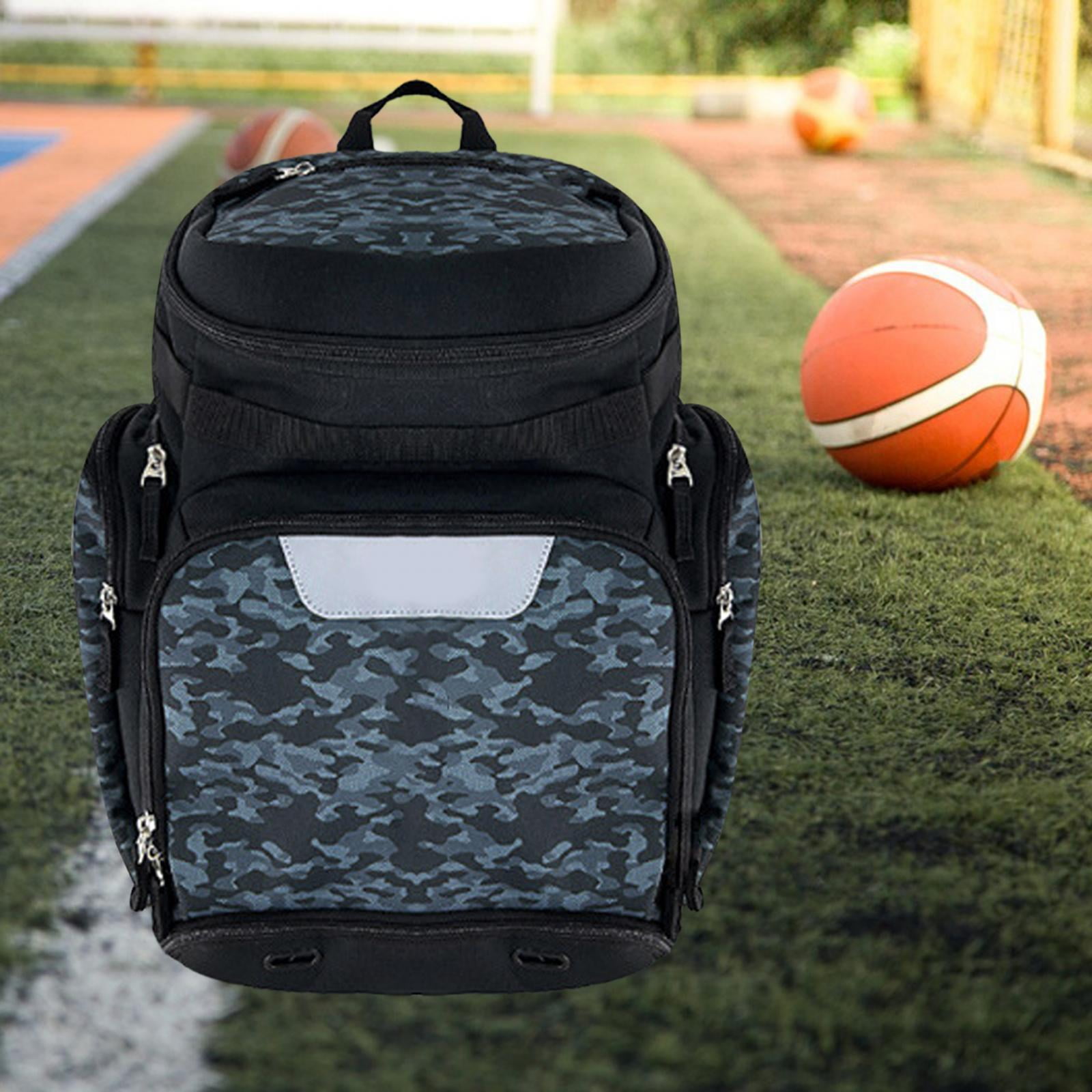 Basketball Soccer Bag Travel Bag with Shoe and Ball Compartment Sport Bag for Purpose Baseball Bag Large Capacity Blue