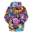 thumbnail image 2 of Kirby Hoodie 3D Print Pullover Hooded Long Sleeve Sweatshirts Tops Blouse with Pocket for Mens Womens, 2 of 7