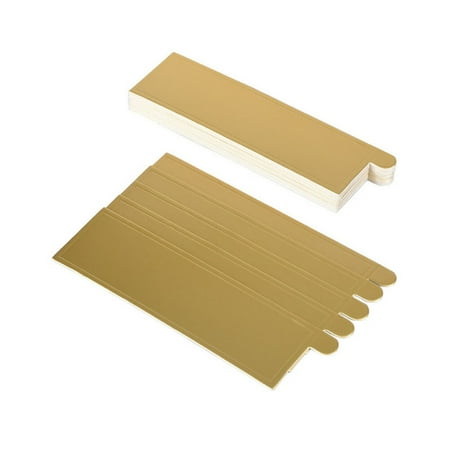 

100Pcs Rectangular Paper Cake Serving Trays Gold Mousse Bottom Plate Cardboard