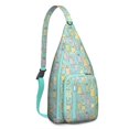thumbnail image 1 of Owl Pattern Travel Sling Bag - Fashionable Crossbody Backpack with USB Charging Port, Perfect for Tech Essentials, 1 of 4
