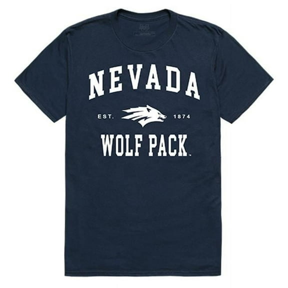 W Republic Apparel 526-193-NVY-02 University of Nevada, Reno Seal Tee, Navy - Medium