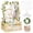 Natural, variant on TeSabMi Baby Shower Gift Basket, Large Personalized Wooden Crate with Letters and Clothes Hangers for Newborn Nursery Room Brown