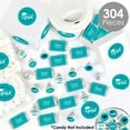 thumbnail image 2 of Big Dot of Happiness 2026 Teal Graduation Party Candy Favor Sticker Kit - 304 Pieces, 2 of 8