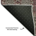 thumbnail image 3 of Addison Rugs Mayfield Washable Transitional Floral Merlot Rectangle Rug, 9' x 12', 3 of 6