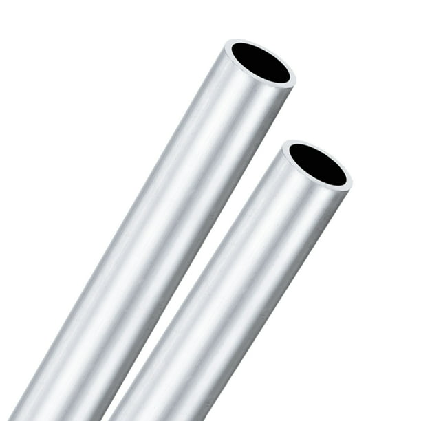 Tubo redondo de aluminio 6063 de 2 piezas, 19mmx25mm(IDxOD) Longitud de 300mm