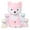 Fox-Pink, variant on MaoGoLan 5Pcs 20" Mommy Fox Stuffed Animals Plush Toys Fox with 4 Fox Babies