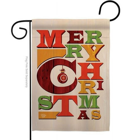 Ornament Collection G191050-BO 13 x 18.5 in. Fabulous Christmas Garden Flag with Winter Double-Sided Decorative Vertical Flags House Decoration Banner Yard Gift