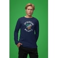 thumbnail image 3 of St Patricks Day Shenanigans Malarkey Distressed Irish Flag Clover Mens Long Sleeve T Shirt, 3 of 5