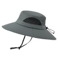 thumbnail image 1 of Sombrero para el sol para hombres y mujeres, impermeable, de ala ancha, plegable, para pesca, senderismo, jardín, safari, playa, 1 of 5