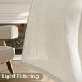 thumbnail image 6 of DriftAway Ivory Linen Curtains 63 Inches Long for Living Room Thick Semi Sheer 2 Panels Farmhouse 3 Inch Rod Pocket Back Tab Boho Rustic Light Filtering Window Drapes for Bedroom Privacy Assured, 6 of 8