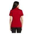 thumbnail image 2 of Port Authority Women's Silk Touch Performance Polo Moisture Wicking Shirt Red X-Large, 2 of 3