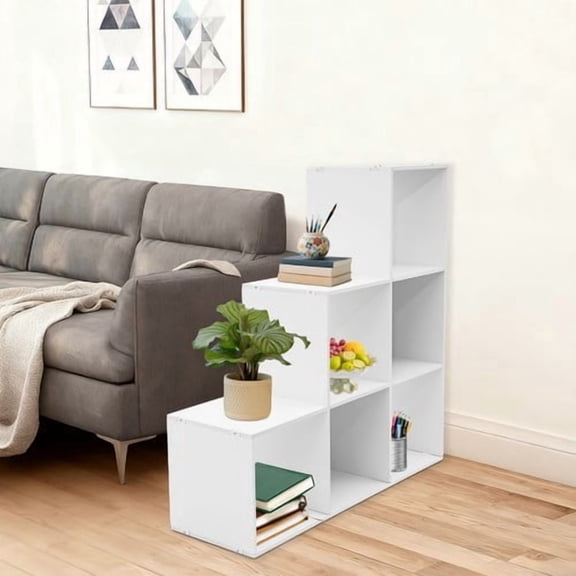 6-Cube Storage Organizer, Bookcase, Display Compartment, Open Back, Home Office