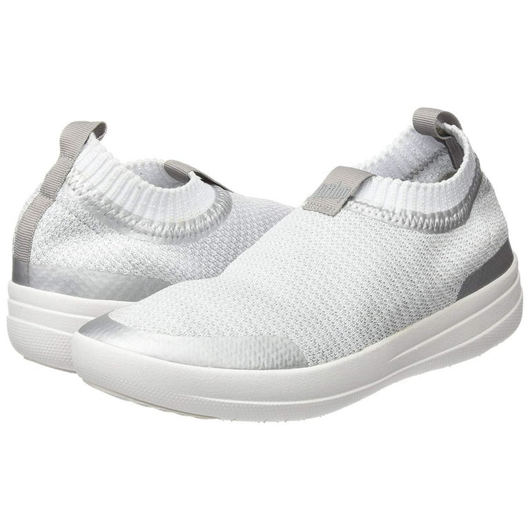 【未使用】FitFlop ニットSLIP-ON HIGH TOP スニーカー FitFlop Women Uberknit Slip-on Sneakers-Metallic Hi-Top