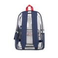 thumbnail image 4 of U.S. Polo Assn. Unisex Kid's 18" Clear Backpack, Navy, 4 of 5