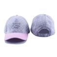 thumbnail image 3 of Bienzoe Girl's Cotton Heart Printed Baseball Adjustable Cap Sun Visors Flat Hat, 3 of 4