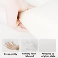 thumbnail image 4 of ColourTree Pink Adult Ergonomic Memory Foam Bed Triangle Wedge Pillow Headboard with Face Down Massage Prone Pillow Function for Reading, with Washable Cover, 4 of 7