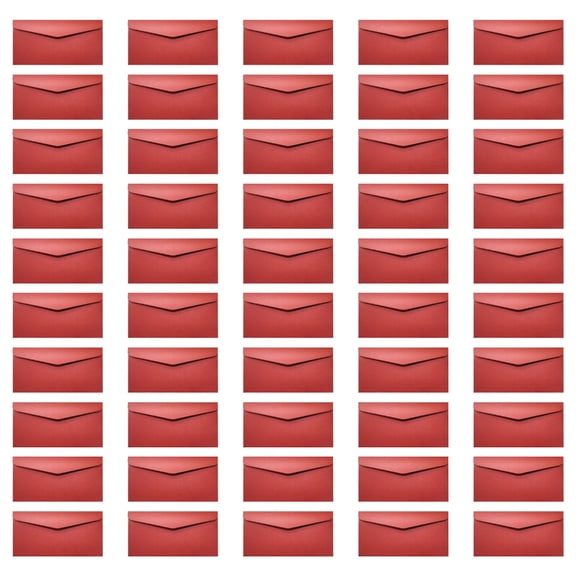 50PCS Colorful Envelopes 8.6x4In V Flap Envelopes for Wedding, Invitations, Business Letterhead, Invoices, Announcements