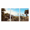 thumbnail image 2 of Idea4wall 3 Piece Tropical Canvas Wall Art Palm Tree Canvas Prints Modern Home Wall Decor, 24"x36", 2 of 5