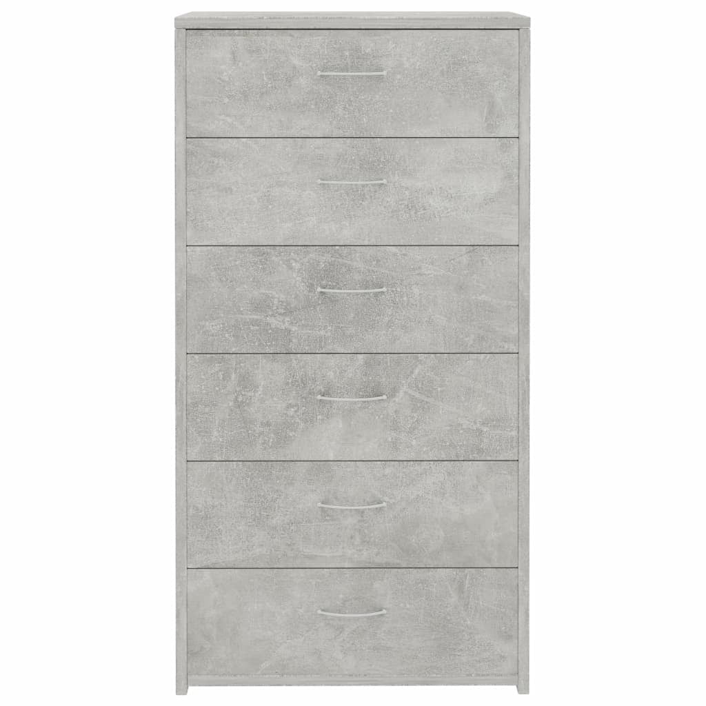 Kepooman Modern Sideboard with 6 Drawers, Buffet Storage Side Cabinet Dresser Organiser for Living Room Kitchen, Light Gray Kepooman Modern Sideboard with 6 Drawers, Buffet Storage Side Cabinet Dresser Organiser for Living Room Kitchen, Light Gray