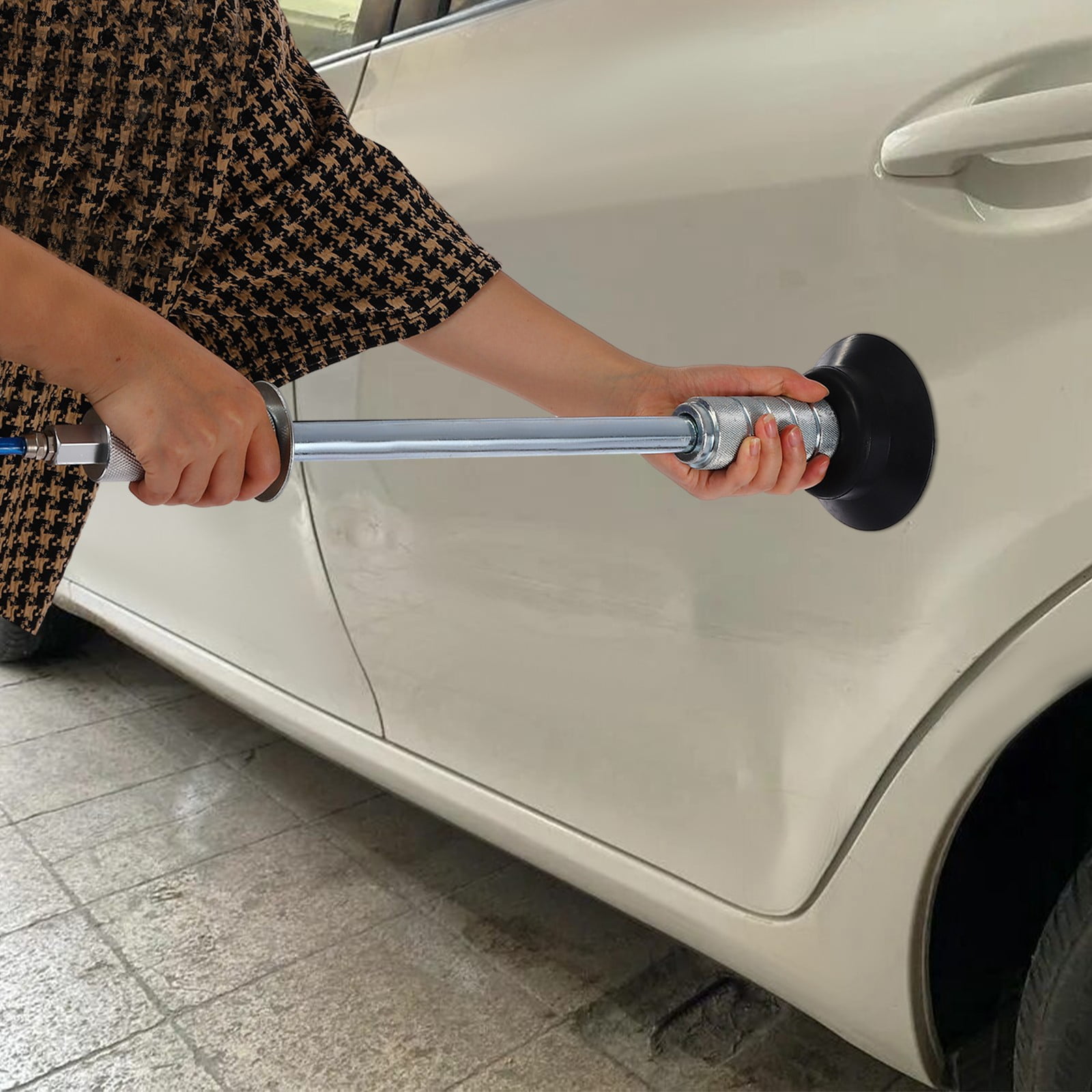 Car Dent Repair Tool Set, Modern Style, 5-12bar Air Working Pressure, Includes Sliding Hammer, Pull Tabs & Hot Glue Sticks for Cars, Trucks