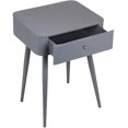 thumbnail image 4 of Meridian Furniture Rylan Table de Nuit Gris, 4 of 6