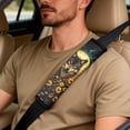thumbnail image 5 of Xixirimido Car Seat Covers Front Seats Only with Belt Covers Armrest Box Cover 5Pcs Set for SUV Sedan Van Truck PU Leather Seat Protector Automotive Accessories, Wolf Sunflower Moon Starry Night, 5 of 8