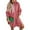 Pink, variant on PRETTYGARDEN Women's Casual Pullover Sweatshirt Long Sleeve Split Hem Hoodie Dress with Kangaroo Pocket