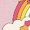 HEATHER PINK, variant on Winnie the Pooh - Pooh and Eeyore Rainbow - Toddler Girls Fitted Short Sleeve T-Shirt
