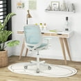 thumbnail image 3 of Patiojoy Kids Desk Chair Ergonomic Children Study Chair with Breathable Mesh Back Armrests & Waterfall Edged Seat Blue, 3 of 7