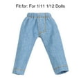 thumbnail image 3 of Multi-colors Casual Wears 1/11 1/12 Doll Leather Pants Denim Jeans Clothes Accessories Dolls Trousers KHAKI, 3 of 8