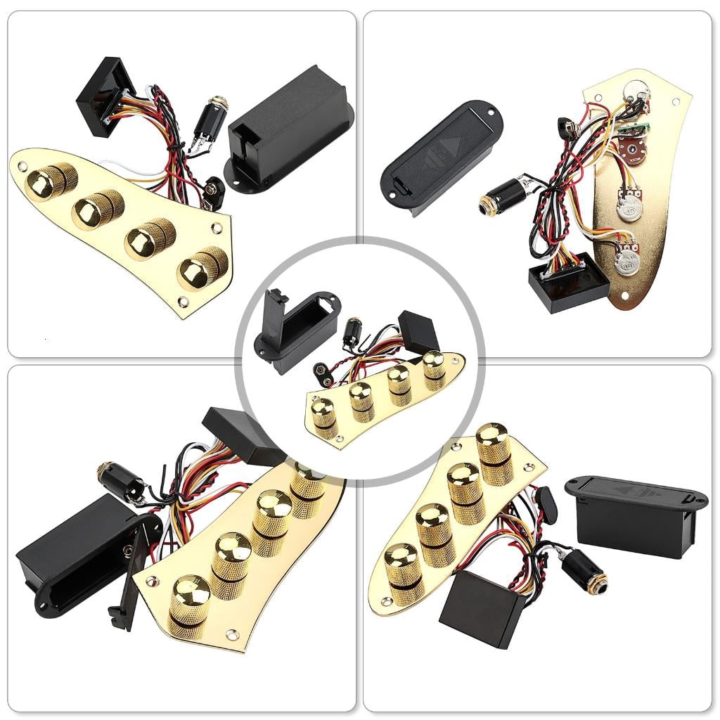 CEORPER 4 Way Switch Loaded Prewired Guitar Control Plate Replacement Part Control Plate