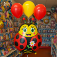thumbnail image 2 of Ladybug Shape Balloon Foil Mylar Cute Celebration Balloon, 2 of 3