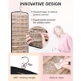 thumbnail image 4 of Organizador de joyas BAGSMART, soporte colgante para collares, negro, 4 of 7