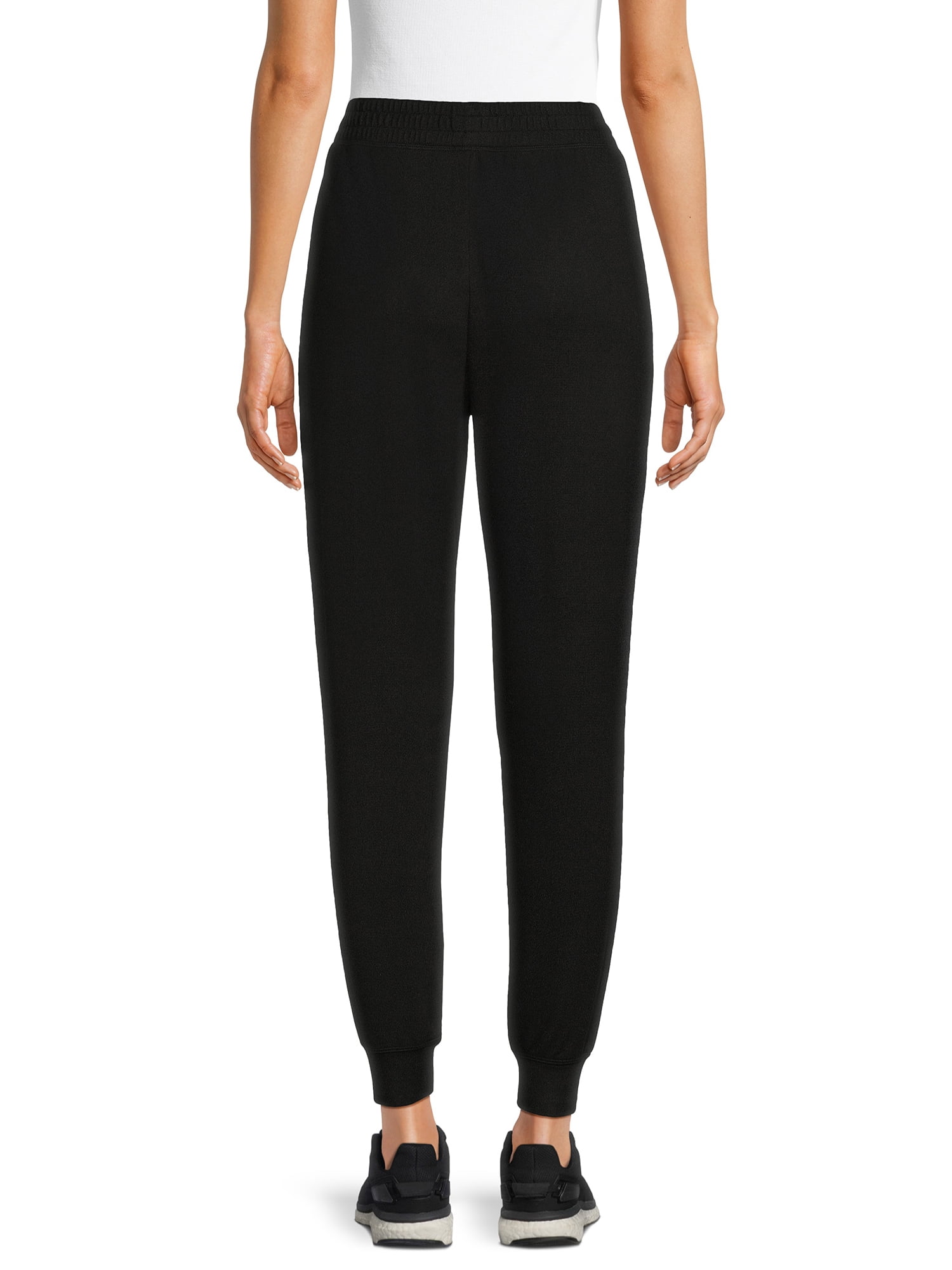 Time and Tru Women's Super Soft Hacci Knit Jogger Pants, 27.5" Inseam, 2-Pack, Sizes XS-XXL
