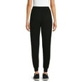 thumbnail image 4 of Time and Tru Women's Super Soft Hacci Knit Jogger Pants, 27.5" Inseam, 2-Pack, Sizes XS-XXL, 4 of 5