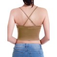 thumbnail image 7 of Made by Olivia Women's Seamless Padded Workout Sports Bra Cami Cropped Yoga Tank Top with Adjustable Straps, 7 of 7